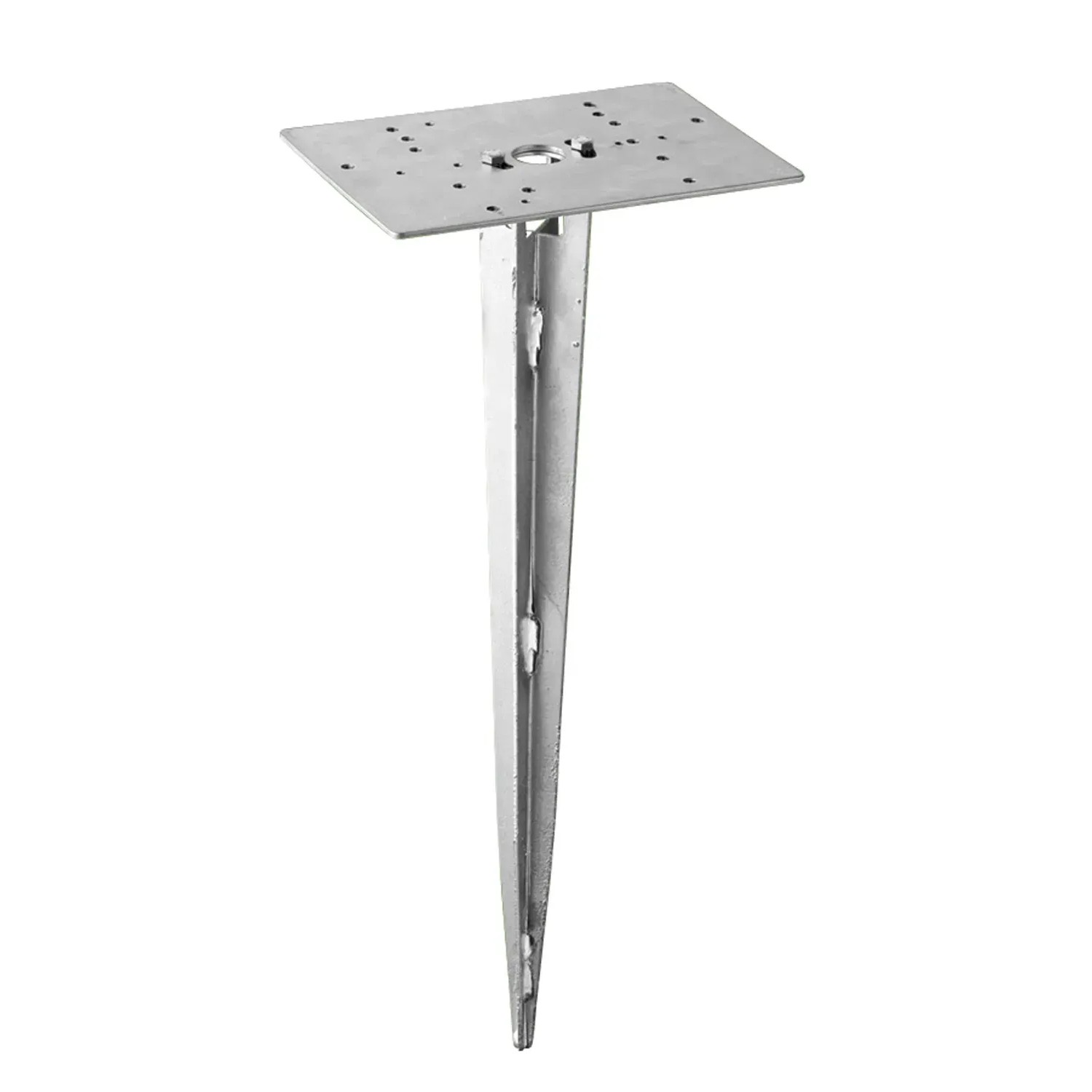 Trio Universal-Erdspieß aus Metall für Wege- und Pollerleuchten.