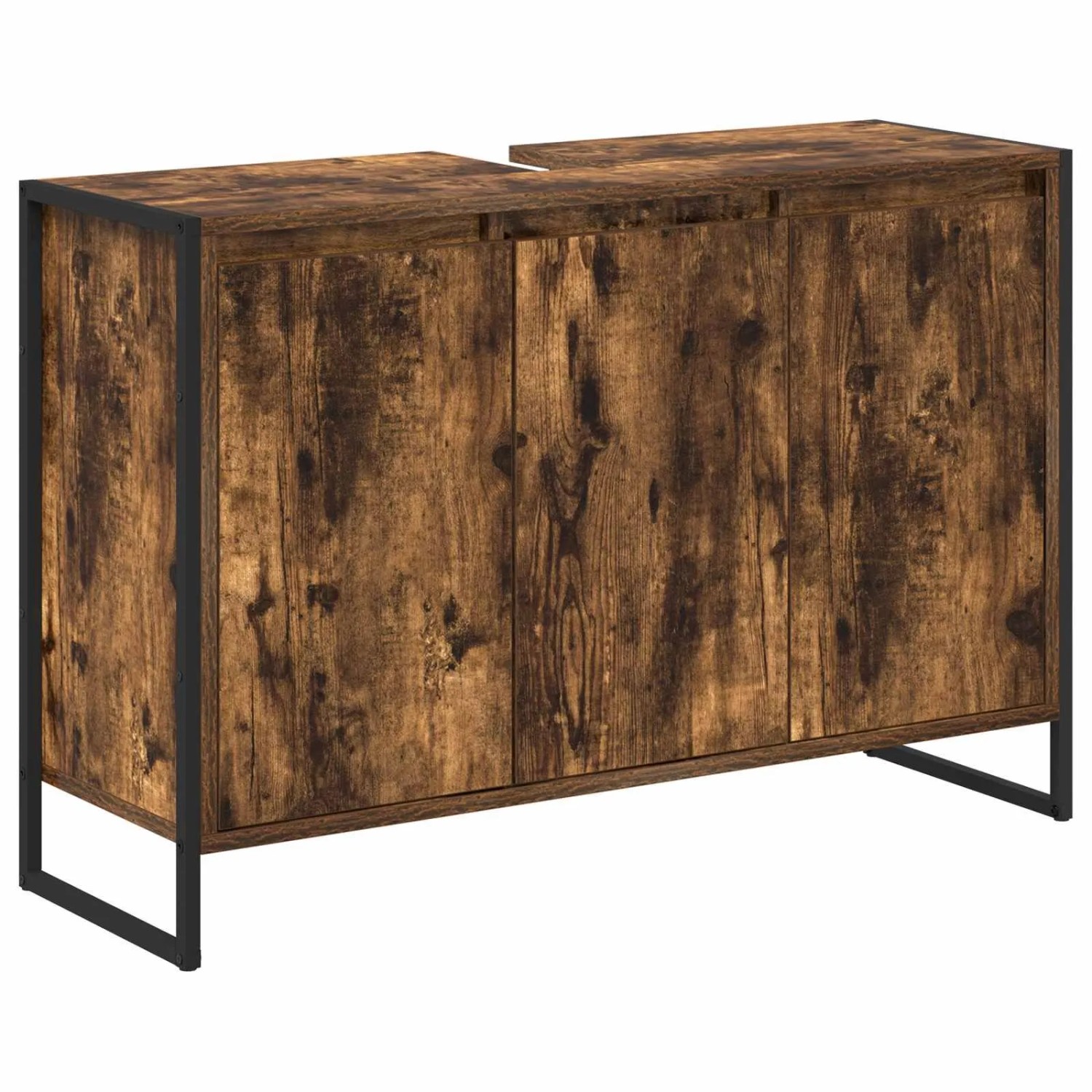 vidaXL Badezimmerschrank Raucharbe 90 x 30 x 60 cm Holzwerkstoff 886482 günstig online kaufen