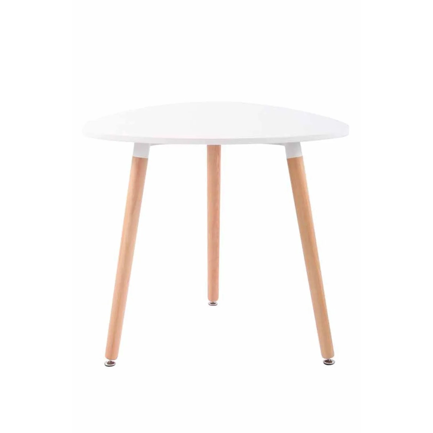 DELUKE Esstisch FELIX 80x80x75cm Holz Weiß Küchentisch Esszimmertisch Wohnzimmertisch