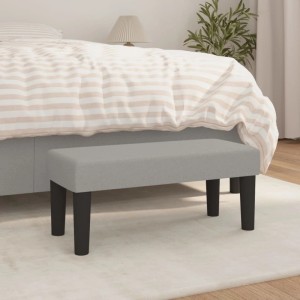 vidaXL Sitzbank Hellgrau 70x30x30 cm Stoff 346616