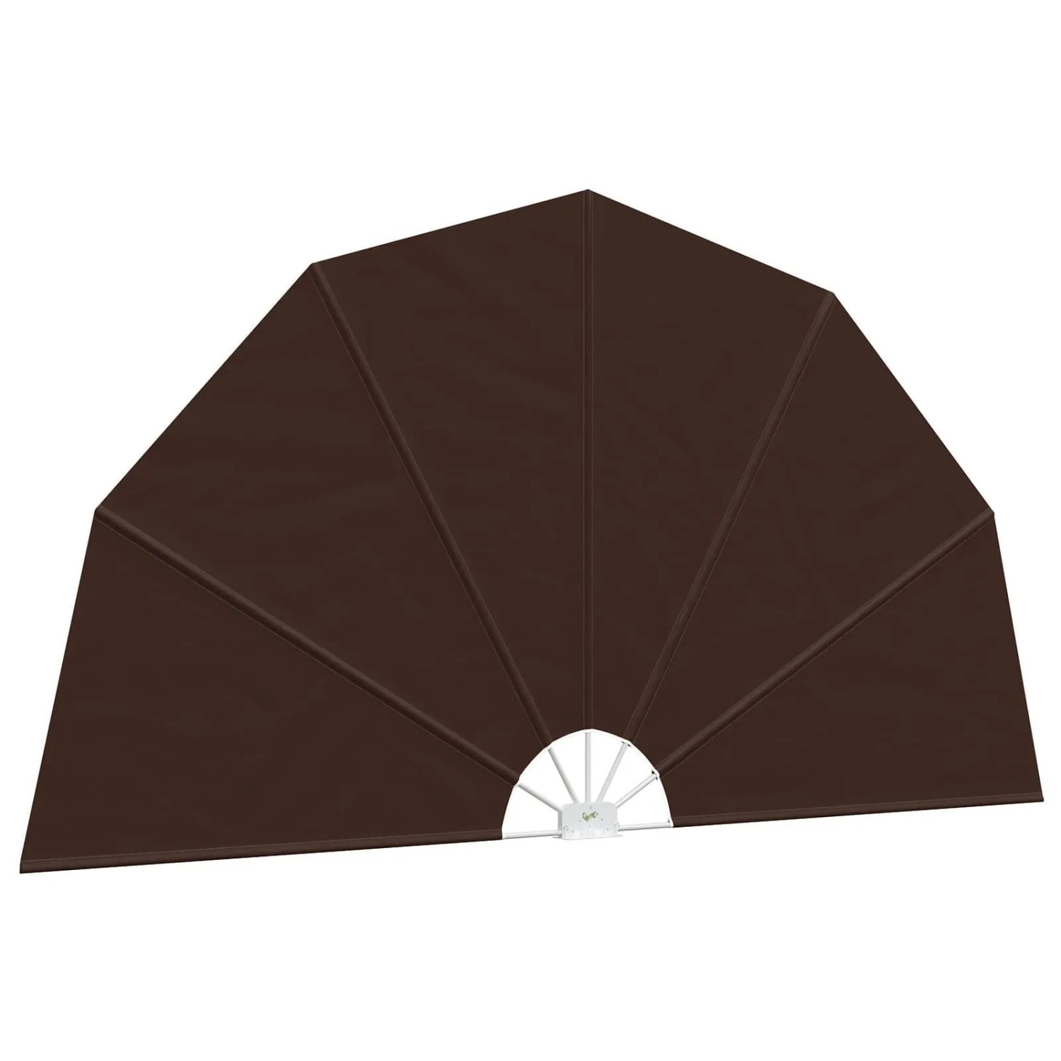vidaXL Balkon Sichtschutz Ø 400 cm Polyester Braun 42037152