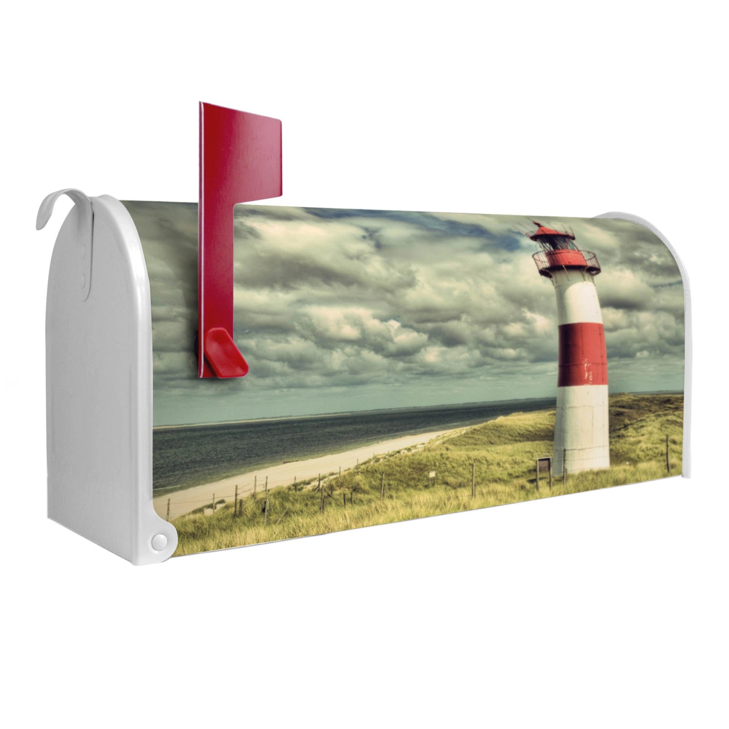 Banjado Amerikanischer Briefkasten Weiß 48x22x16cm US Mailbox Letterbox Pos günstig online kaufen