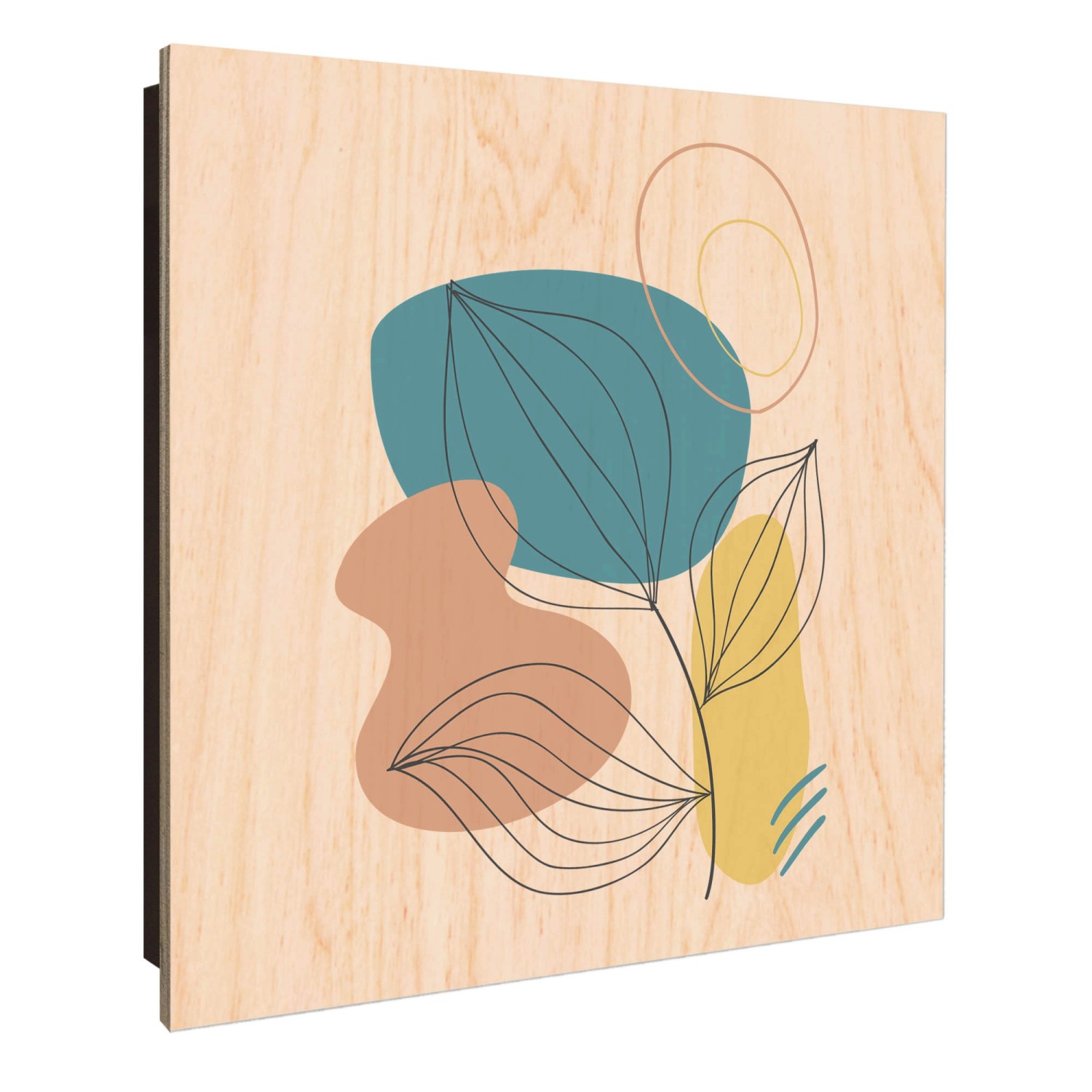 Banjado Großer Schlüsselkasten Holz 30x30cm Schwarz Scharnier Links 50 Hake günstig online kaufen