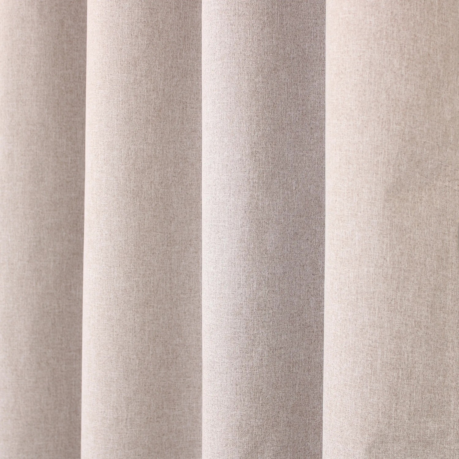 Cosy Living Verdunkelungsvorhang Goodnight, 140x260 cm, Taupe, Detailaufnahme des Stoffes.