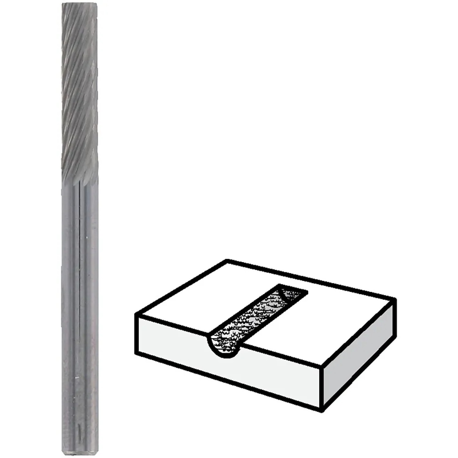 Dremel 9901 Wolframkarbid-Fräser für Miniaturwerkzeuge, zum Fräsen, Gravieren und Schnitzen.