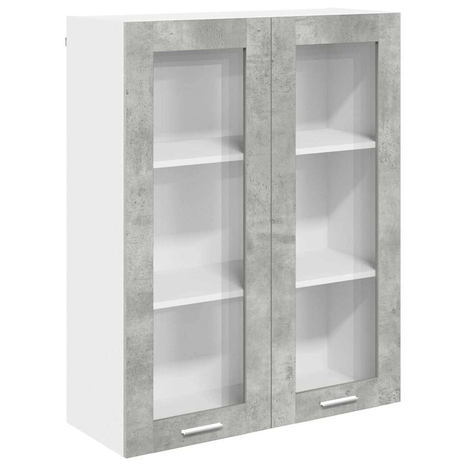 vidaXL Hängeschrank Riga Beton Grau 80 x 31 x 100 cm Holzwerkstoff 884397 günstig online kaufen