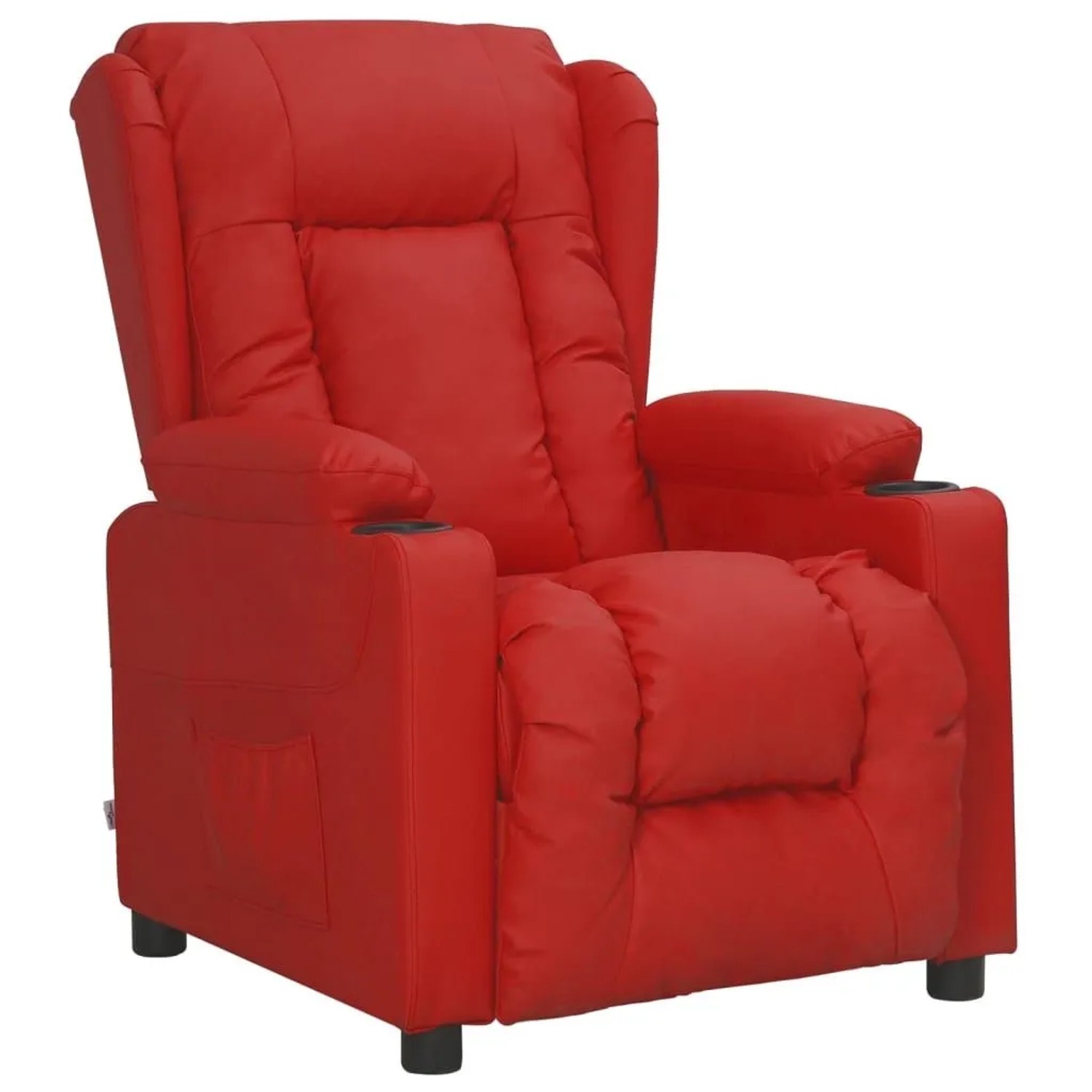 vidaXL Relaxsessel Weinrot Kunstleder 339074