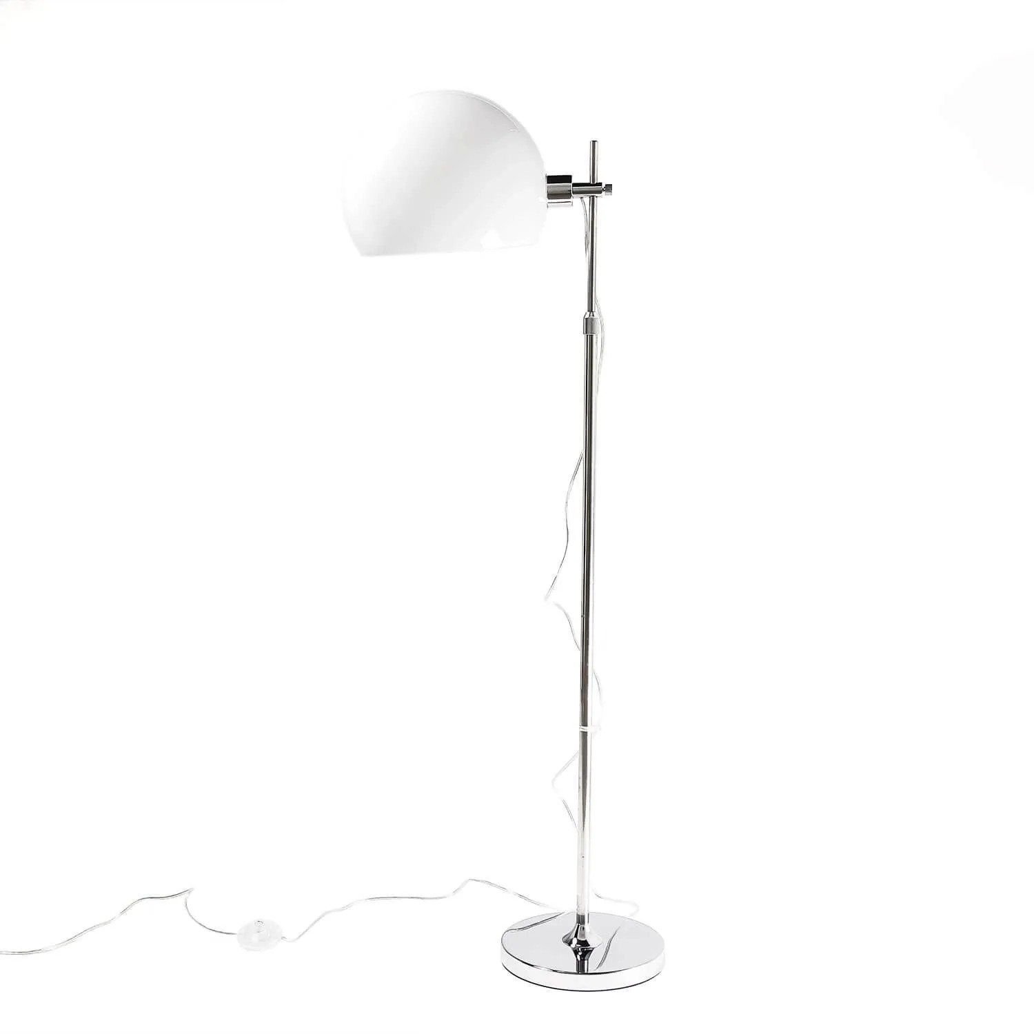 EASYLIGHT Stehlampe Verstellbar 160 cm Chrom Weiß Bauhaus Design E27 günstig online kaufen