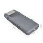 Graue SoBuy Luftmatratze 191x76x22cm mit Kissen, ideal für Camping & Zuhause.
