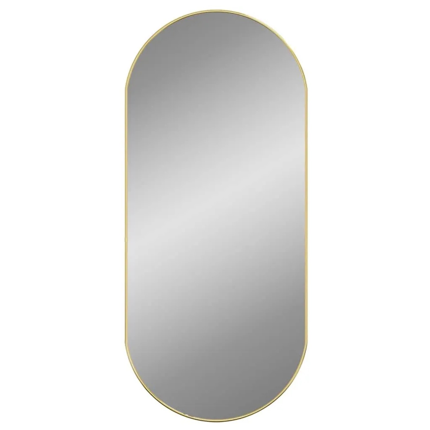 vidaXL Wandspiegel Golden 100x45 cm Oval 348201 günstig online kaufen