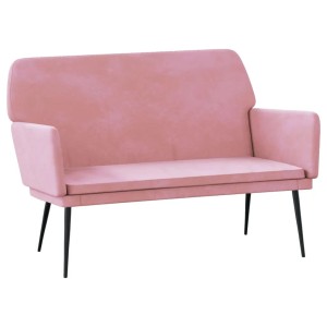 vidaXL Sitzbank Rosa 108x79x79 cm Samt 351385
