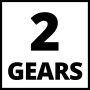 Symbol für 2-Gang Getriebe des Einhell Akku-Schlagschraubers.