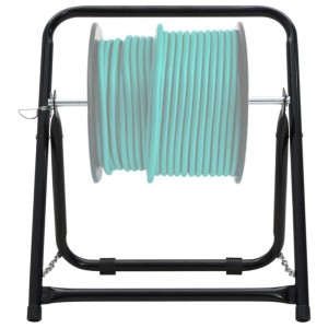 vidaXL Schlauchwagen 48 cm 45 kg Schwarz Pulverbeschichteter Stahl 156041