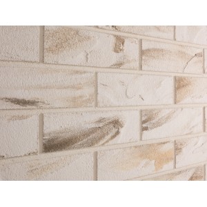 Elabrick Verblender Sevilla, 7,1x24 cm, in Weiß- und Beigetönen für Innen und Außen.