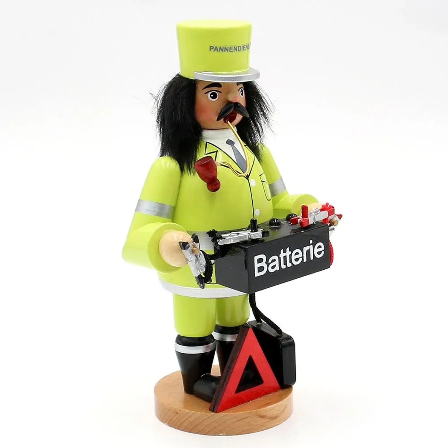 Dekohelden24 Räuchermann Abschleppdienst Räucherfigur Weihnachtsräucherfigur Räuchergefäß Pannenhelfer Autopanne Geschenk  L/B/H 11 x 9 x 20 cm_5