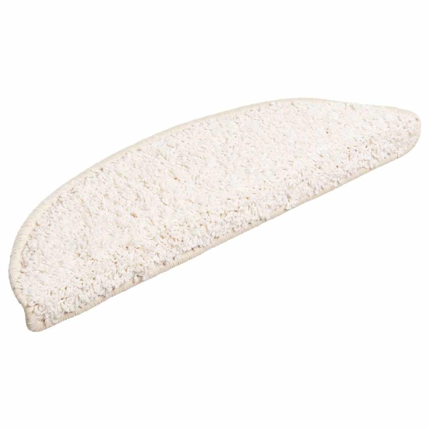 vidaXL Stufenmatten 30 Stk 56x17x3 cm Weiß Halbrund 3365805