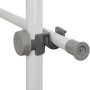 Detailaufnahme: Wenko Herkules Basic Teleskop-Garderobensystem, weiße Stangen, graue Verbinder.