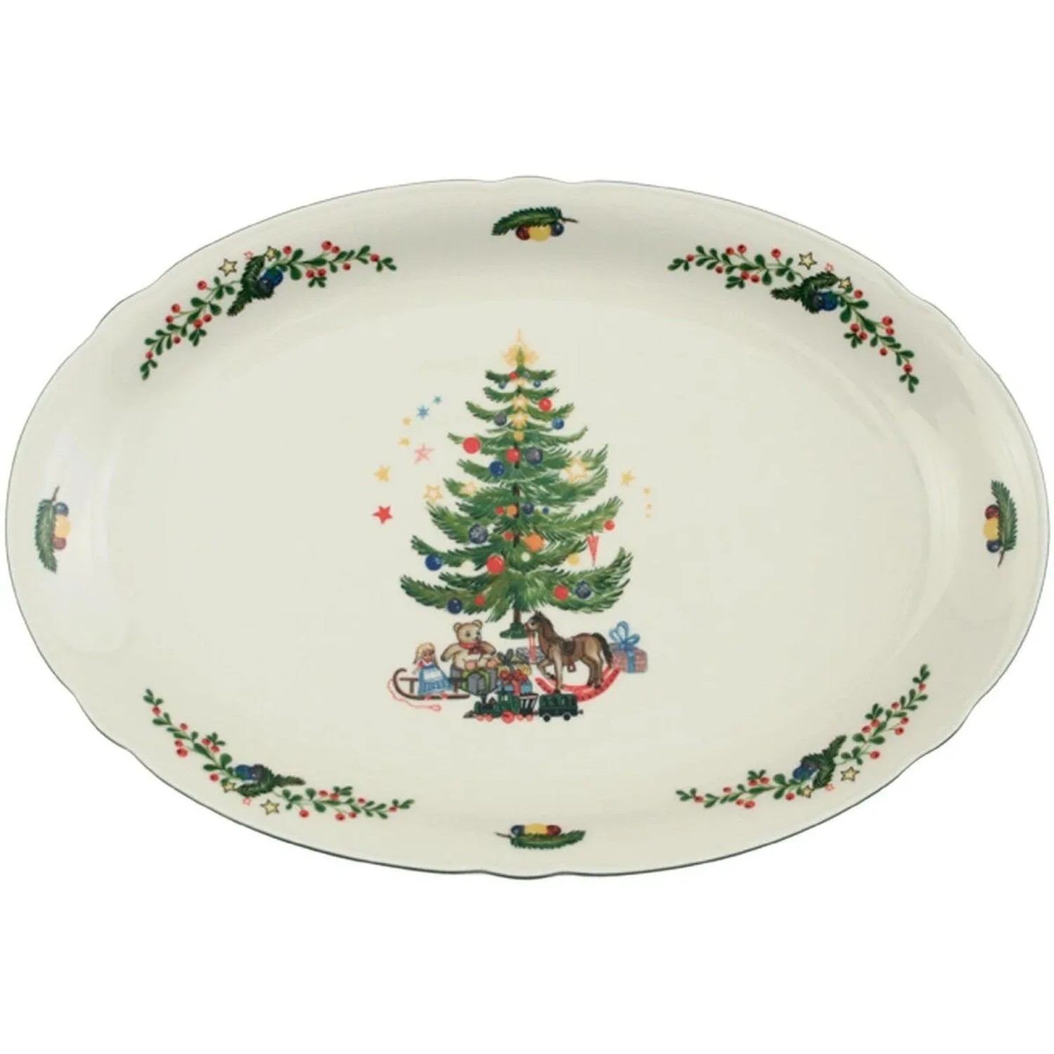 Seltmann Weiden Marieluise Weihnachten Servierplatte 34,1 x 26,3 cm