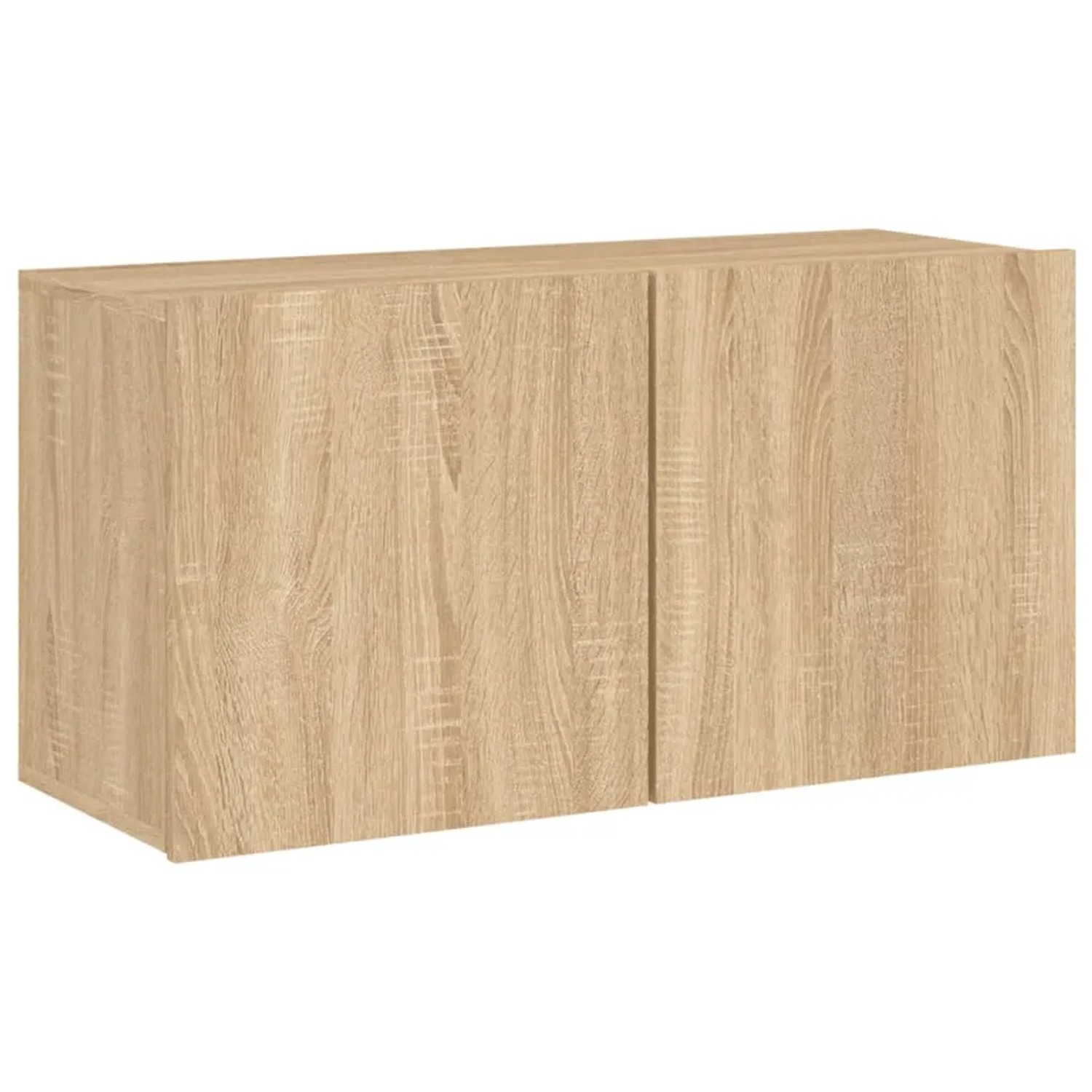 Wandschrank in Sonoma-Eiche Optik, Teil der 5-tlg. VidaXL Wohnwand.