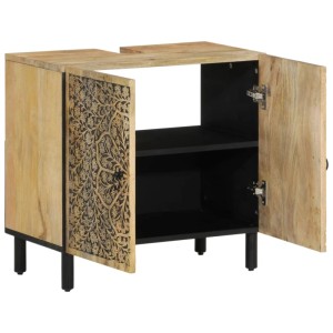 vidaXL Waschbeckenunterschrank 62x33x58 cm Massivholz Mango 358231