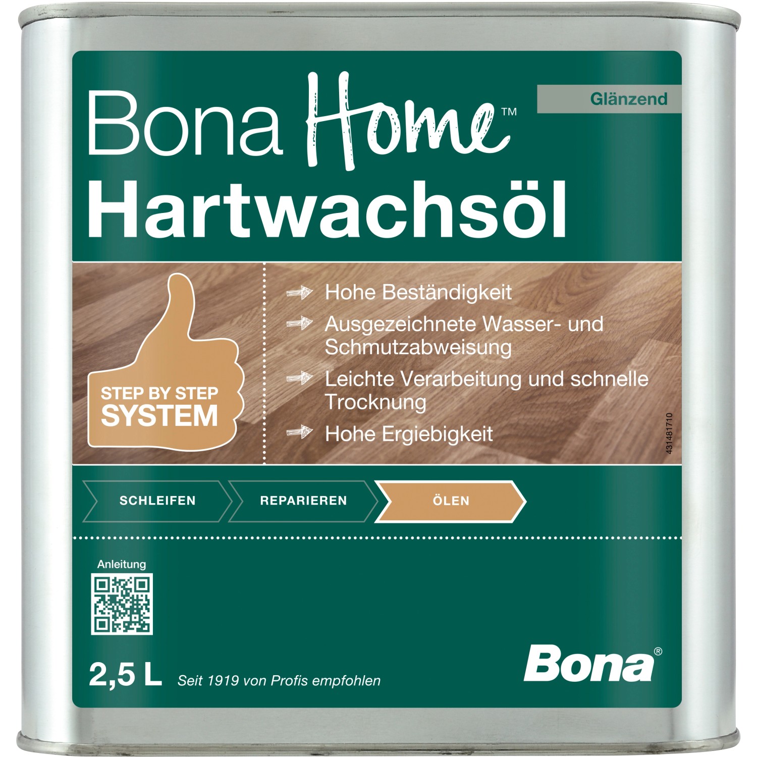 Bona Home Hartwachsöl glänzend 2,5 l
