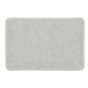 Kleine Wolke Badteppich Ricco, 60x50 cm, Farbe Nebel, flauschiger Badvorleger.