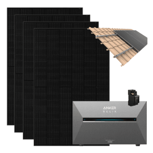 Anker SOLIX Solarbank 3 Pro 1.820 W Balkonkraftwerk mit Smart Meter Halterung Dachziegel