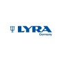 Lyra Germany Logo in Blau mit Leier-Symbol. Ersatzminen-Set für Dry Profi Led Tieflochmarker.
