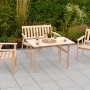 Merxx Gartenmöbel-Set Sylt, 4-teilig aus Kiefernholz: Tisch, Bank und zwei Sessel.