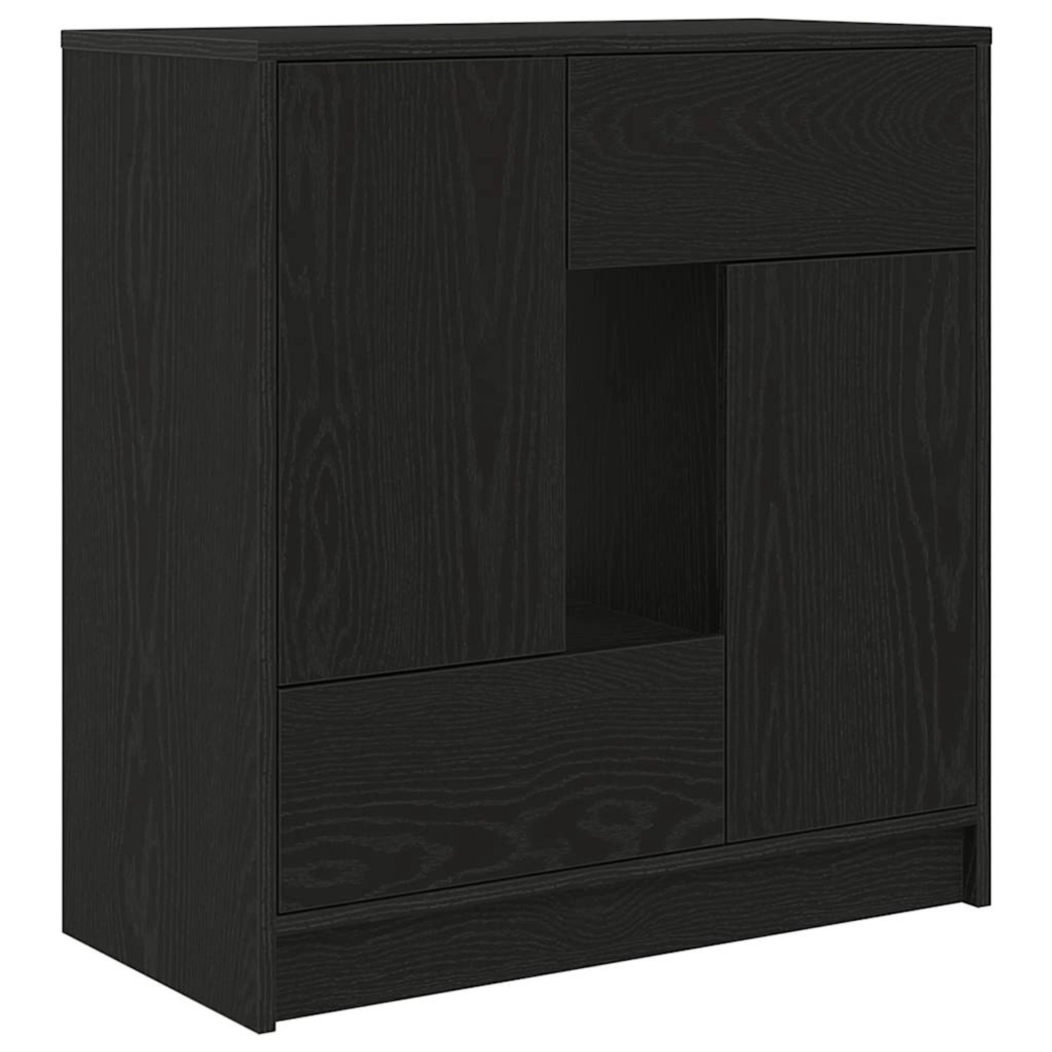 vidaXL Sideboard mit Schubladen und Türen Schwarz Eichen-Optik 861842 günstig online kaufen