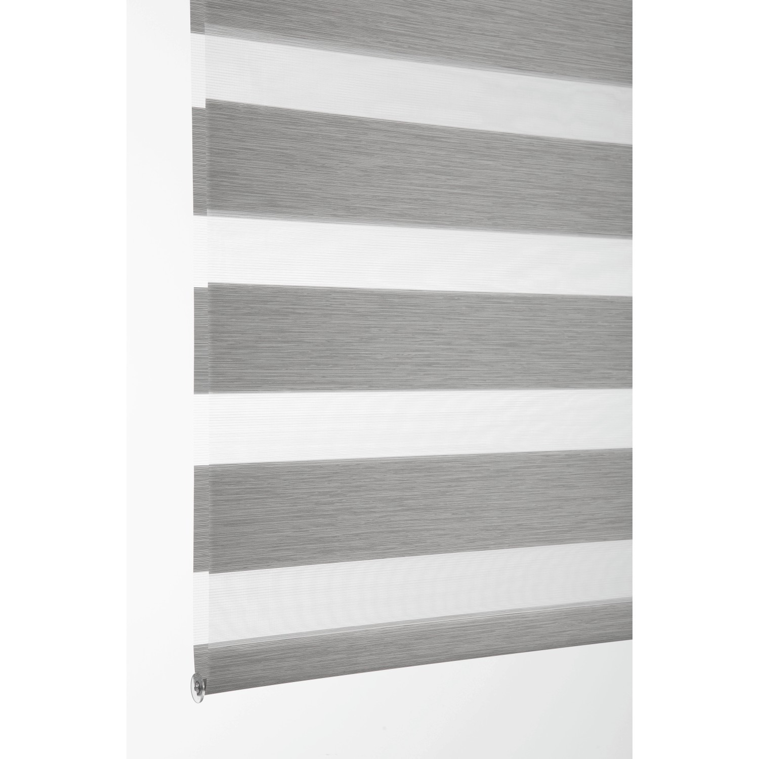 Schöner Wohnen Doppelrollo Tilda, anthrazit, 45x150 cm. Strukturierter Stoff für variable Lichtdosierung.