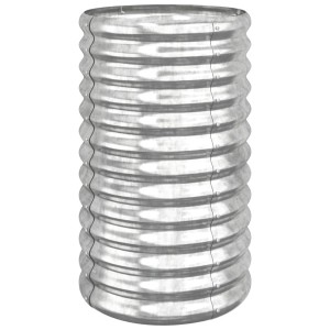 vidaXL Pflanzkübel Verzinkter Stahl 40x40x68 cm Silber 318852