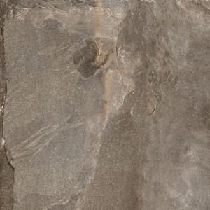 Bodenfliese Feinsteinzeug in Bronze, 60x60 cm, matte Steinoptik für Innen- und Außenbereich.