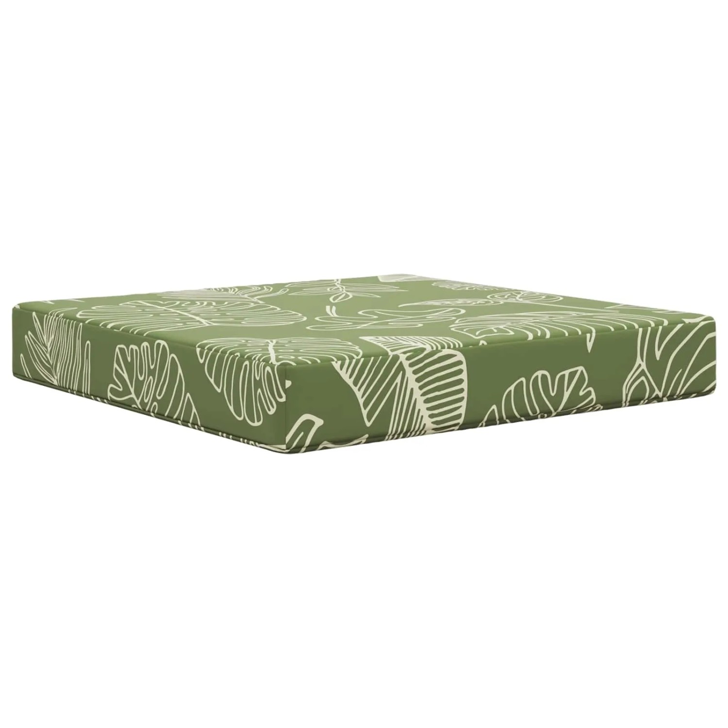 vidaXL Sofakissen für Draußen Blattdesign 60 x 60 x 8 cm Polyester 900707