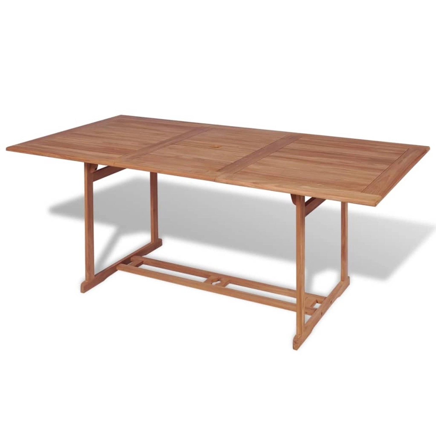 vidaXL Gartentish 180x90x75 cm Teak Massivholz 43034