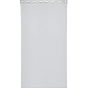 Hellgrauer Fenstervorhang mit Ösen, 140x245 cm, 2er-Set, lichtdurchlässig.