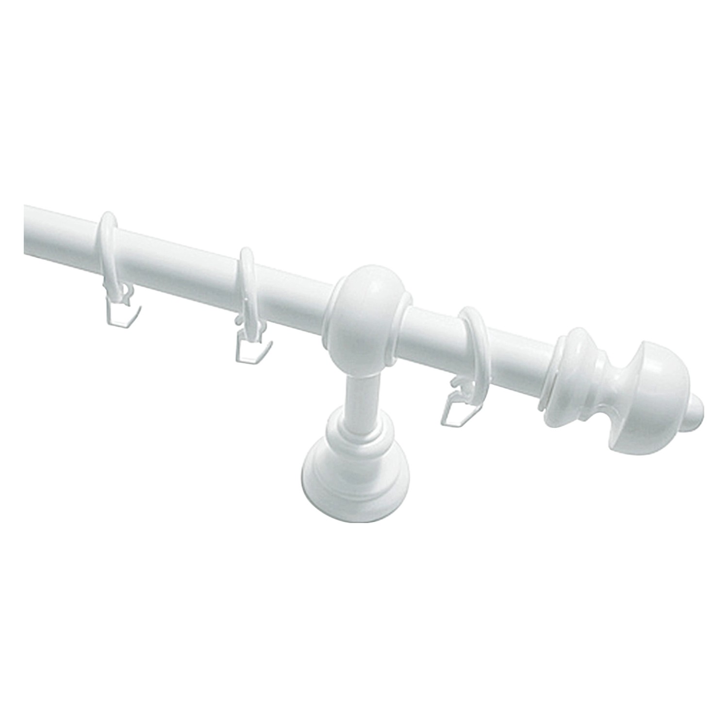 Gardinia Komplettstilgarnitur Bergamo Ø 20 mm Weiß 120 cm
