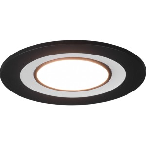 Schwarzer, matter Trio LED Einbauspot Core, 5W, 450 Lumen. Einbaustrahler für Innenräume.