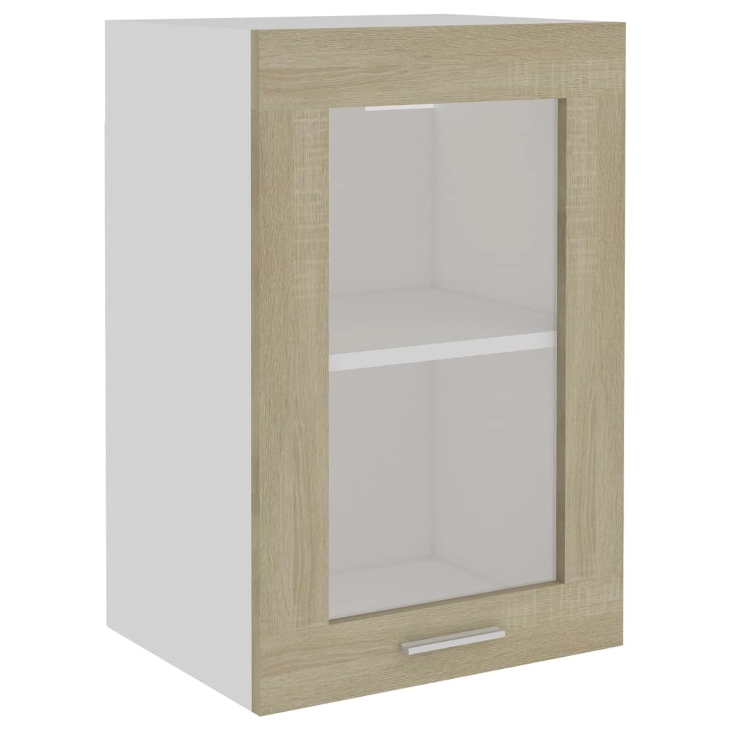 vidaXL Hängeglasschrank Sonoma-Eiche 40x31x60 cm Holzwerkstoff Modell 1 günstig online kaufen