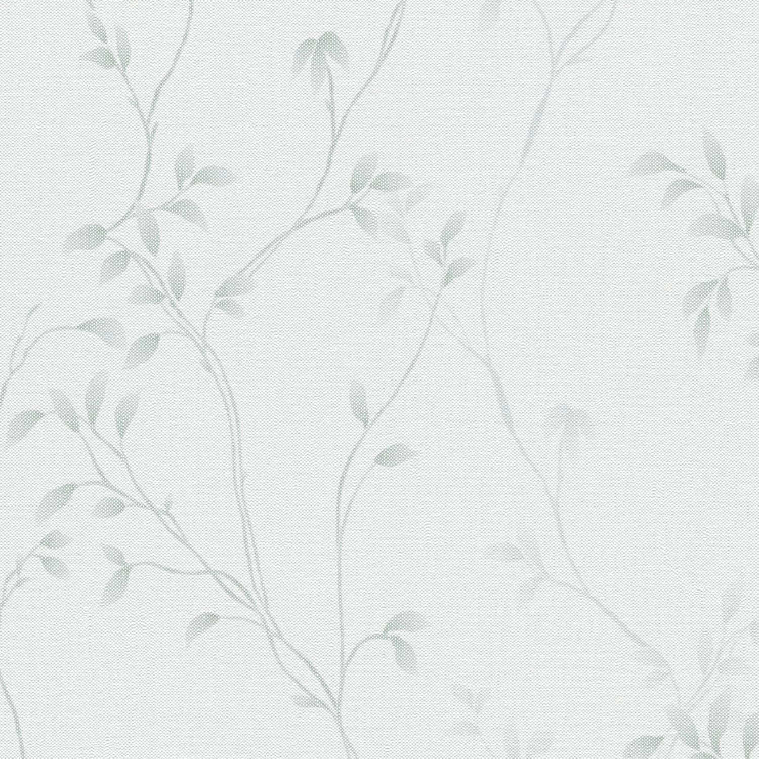 PROFHOME 397673-GU Landhaus Tapete Floral Matt Weiß Grau 0,53 m x 10,05 m 5 günstig online kaufen