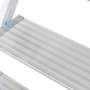 Detailaufnahme: Krause Podestleiter Stabilo, 6 Stufen, Aluminium, Trittfläche mit Riffelung.