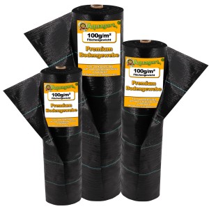 Aquagart Bodengewebe, 100g, 2m breit, Unkrautfolie auf Rollen.