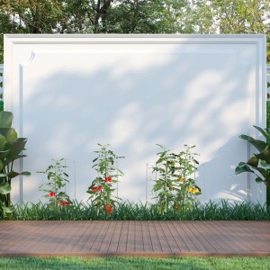 Relaxdays Rankhilfe Eisen Kunststoff Grau Höhenverstellbar Klappbar 4er Set 60 cm x 22 cm