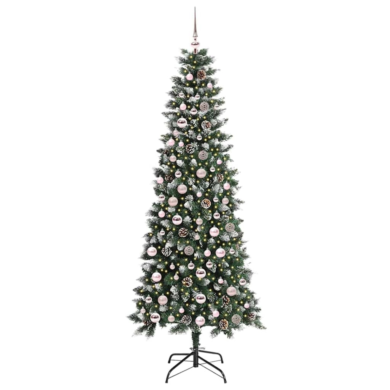 vidaXL Künstlicher Weihnachtsbaum mit 300 LEDs Grün 86 x 86 x 210 cm 3395834