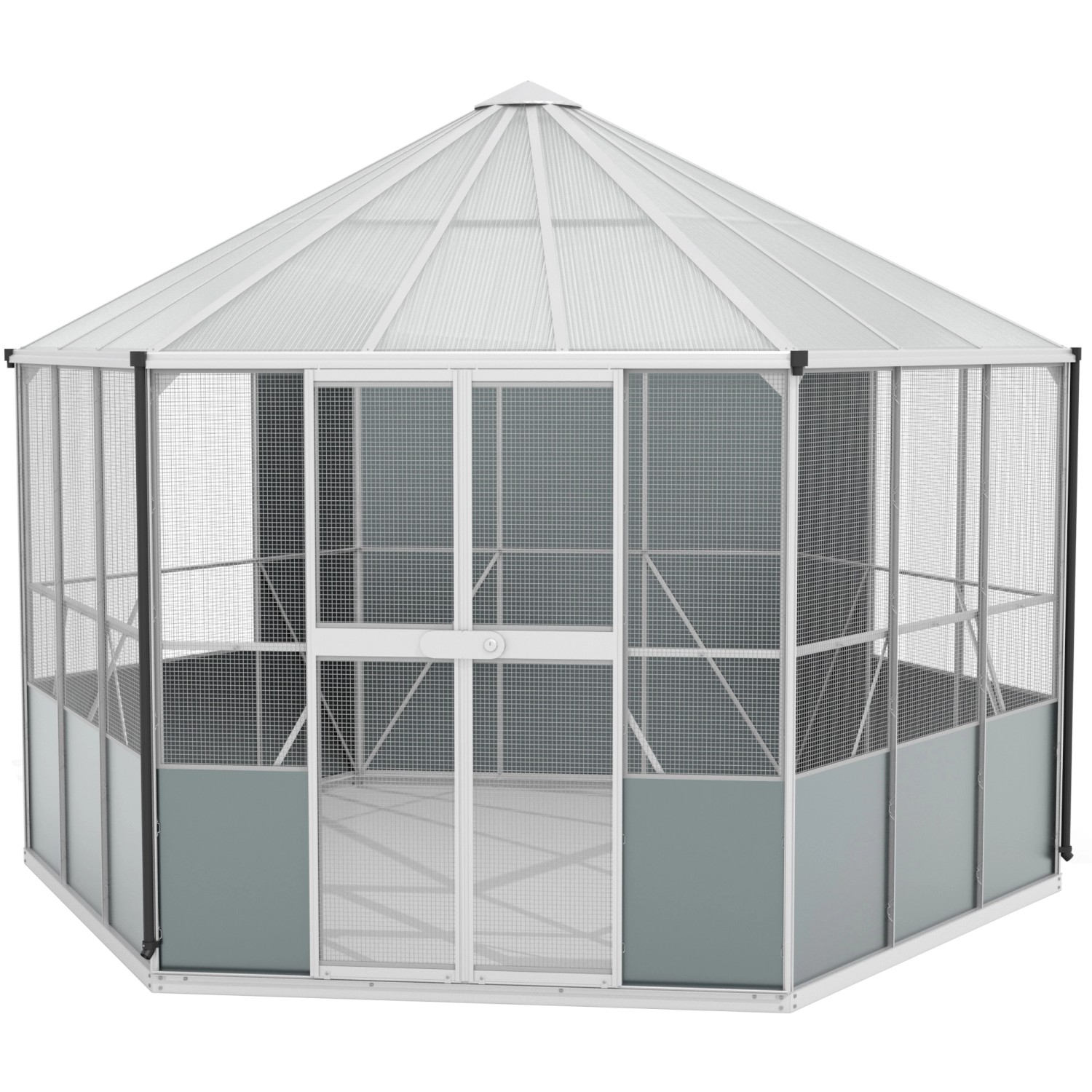 Vitavia Vogelvoliere Circus 9000 Aluminium 383,3 cm x 336 cm x 283,7 cm