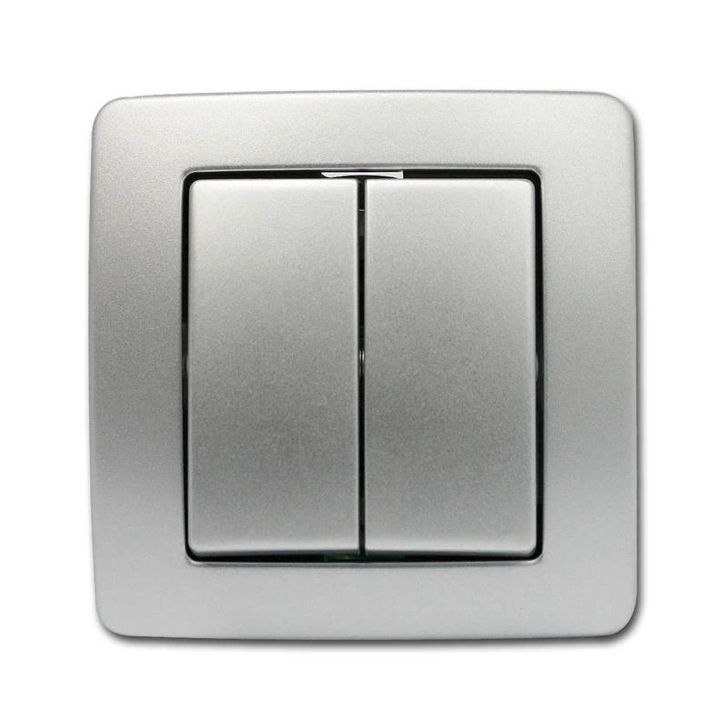 TEM EKONOMIK Doppel Wechsel Schalter Silber 250V10A