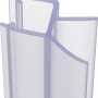 Transparentes baliv Wasserabweisprofil 4-Form für 5-6 mm Glas.