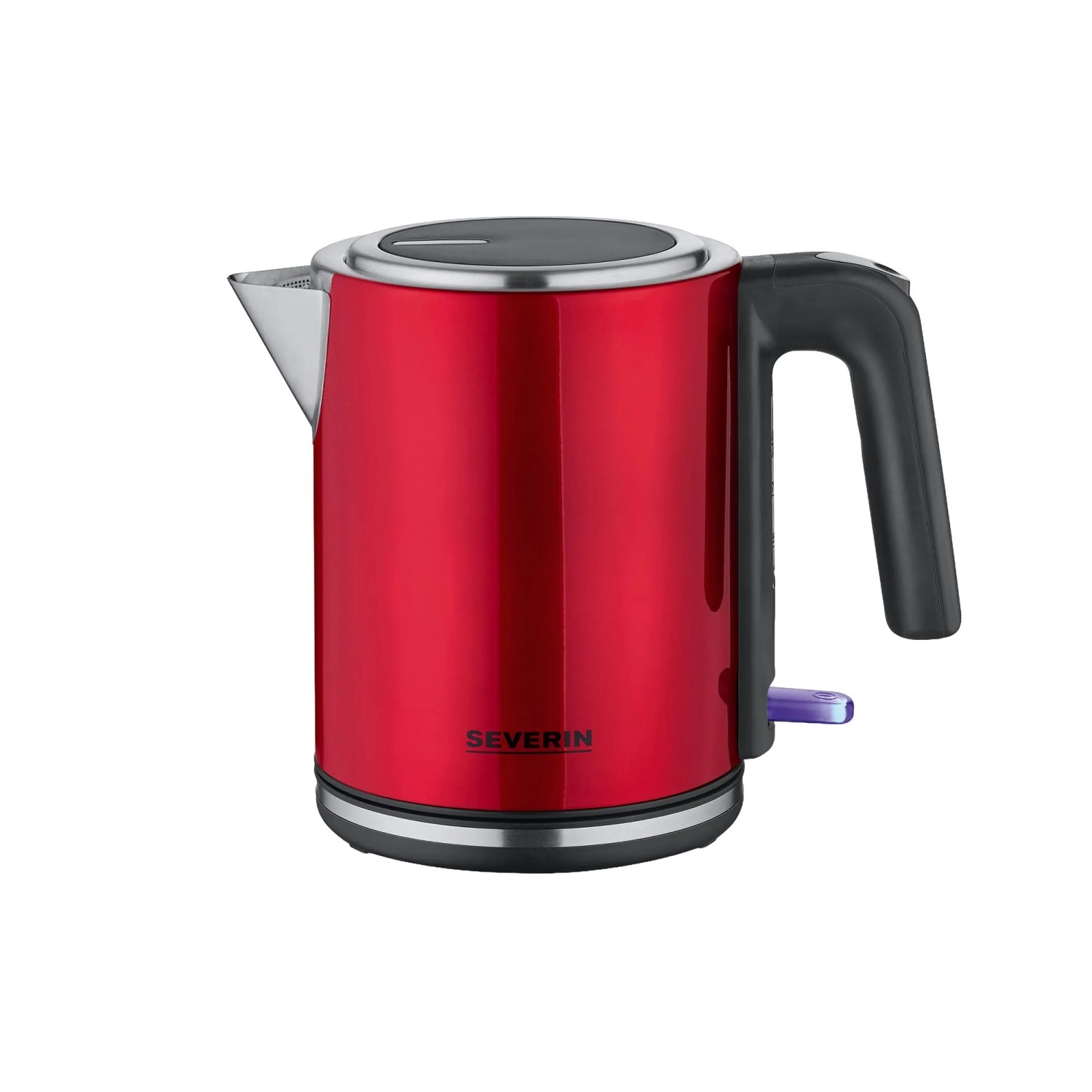 Severin Wasserkocher WK 3427 Edelstahl 1,7, Rot-Schwarz 2400 W