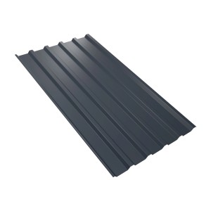 Weckman Trapezblech W35, Stahl, 1600x1070x0,5 mm, Anthrazit, für Dacheindeckung.