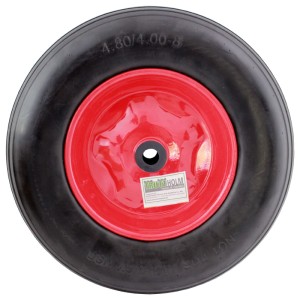 TRUTZHOLM Schubkarrenrad Vollgummi 4.80  4.00-8 mit Achse Stahlfelge